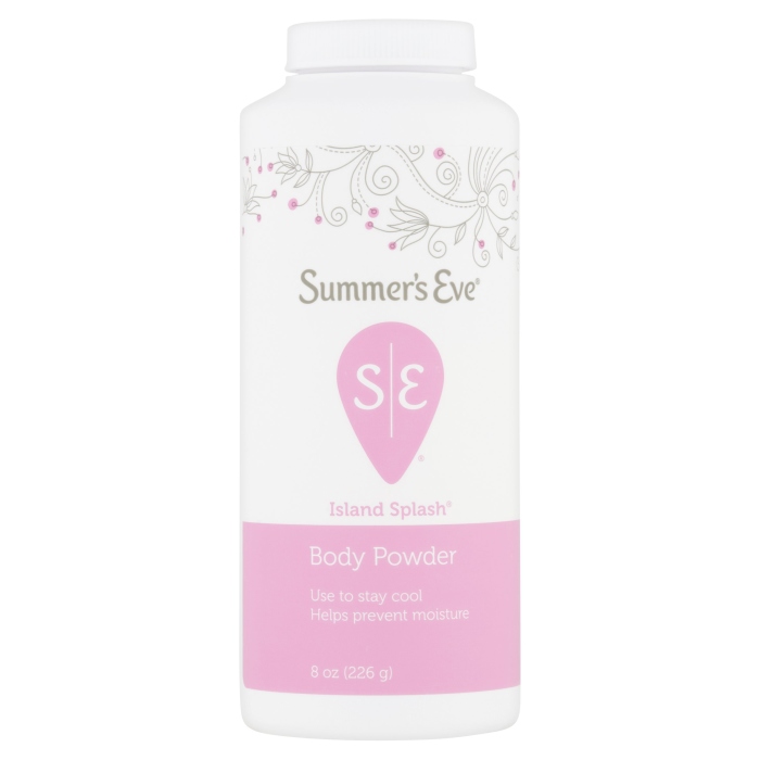 Summer's Eve, 5 in 1 Feminine island splash Body powder